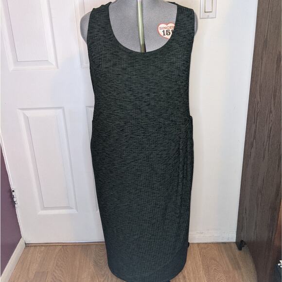 Torrid Olive Green Rib Knit Bodycon Midi Tank Dress 6x - Picture 3 of 12